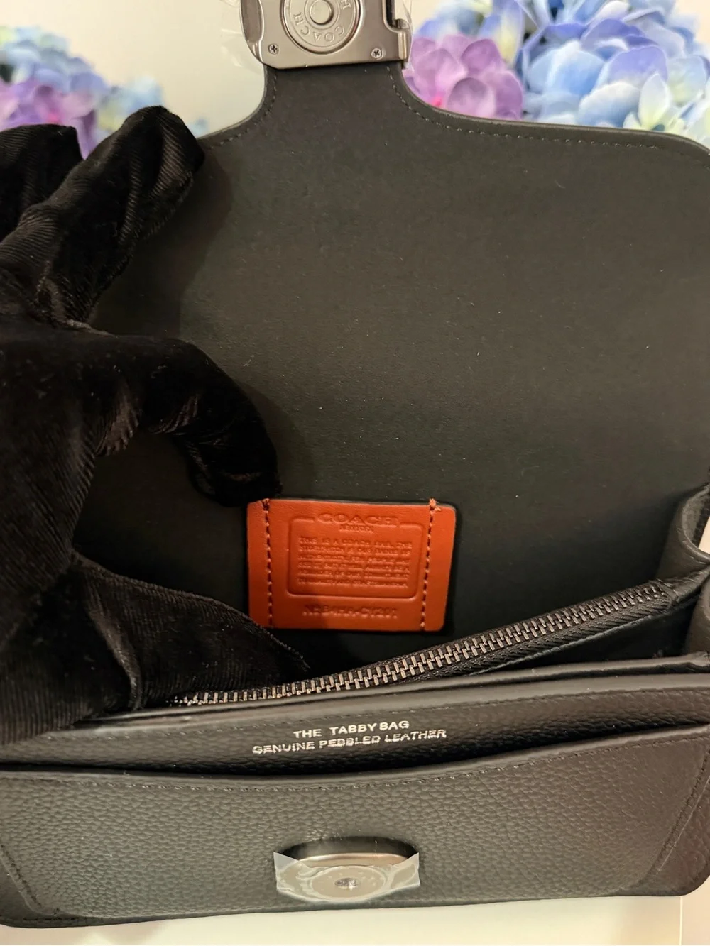 Coach Tabby 20 Black Leather Top-Handle Women's Bag